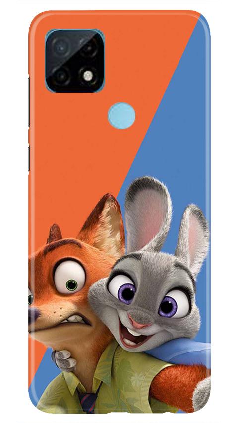 Cartoon Mobile Back Case for Realme C21 (Design - 346)