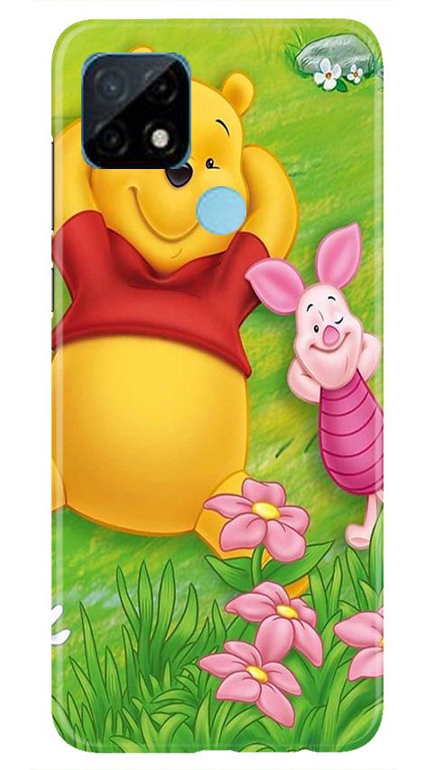 Winnie The Pooh Mobile Back Case for Realme C21 (Design - 348)