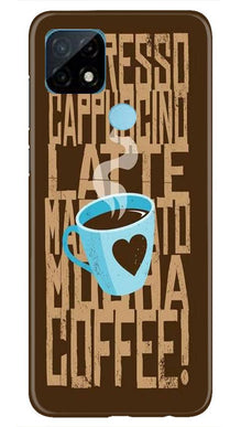 Love Coffee Mobile Back Case for Realme C21 (Design - 351)