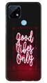 Good Vibes Only Mobile Back Case for Realme C21 (Design - 354)