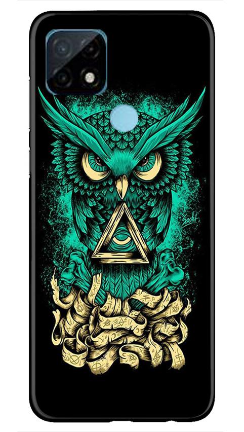 Owl Mobile Back Case for Realme C21 (Design - 358)