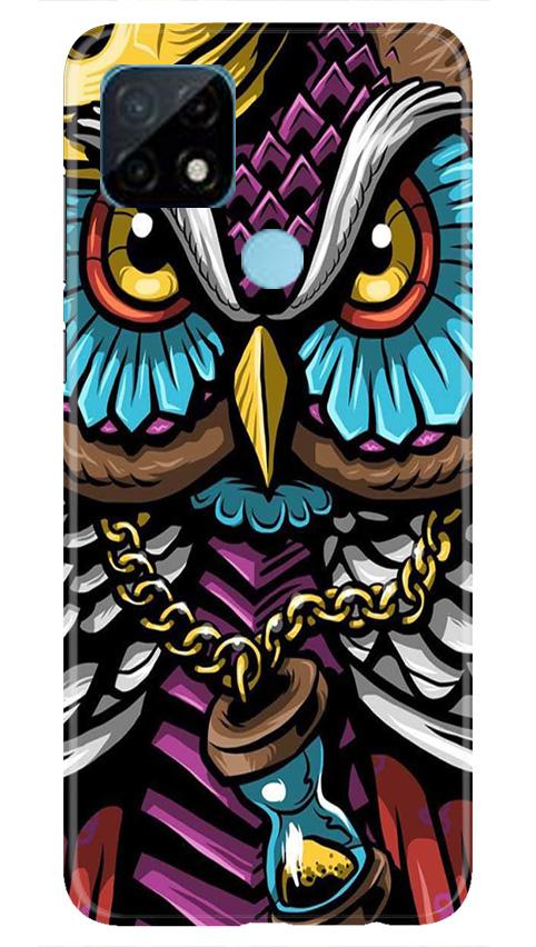 Owl Mobile Back Case for Realme C21 (Design - 359)