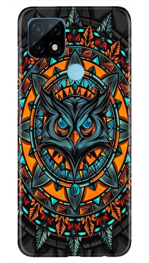 Owl Mobile Back Case for Realme C21 (Design - 360)