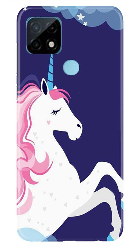 Unicorn Mobile Back Case for Realme C21 (Design - 365)