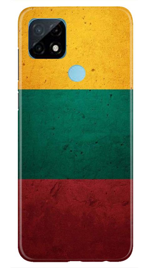 Color Pattern Mobile Back Case for Realme C21 (Design - 374)