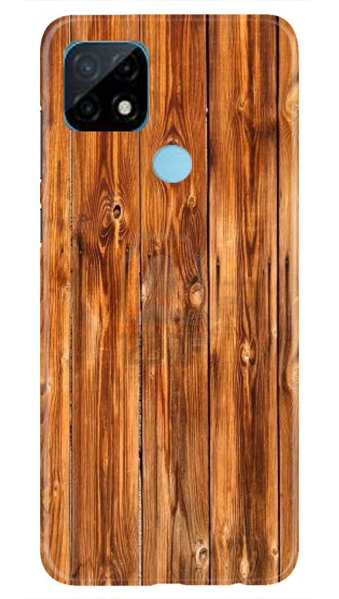 Wooden Texture Mobile Back Case for Realme C21 (Design - 376)
