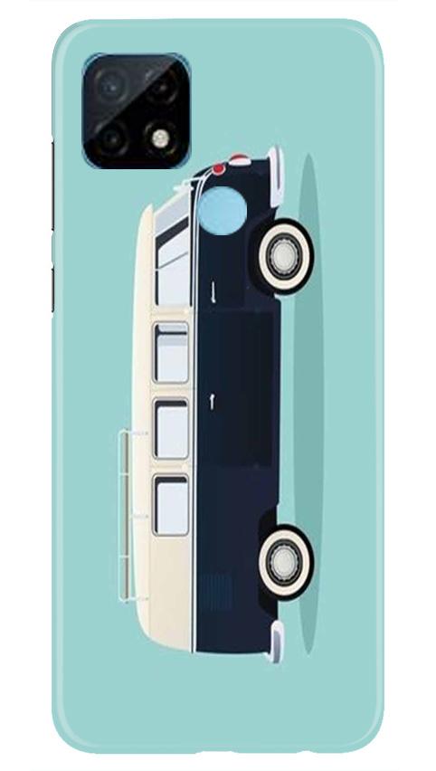Travel Bus Mobile Back Case for Realme C21 (Design - 379)
