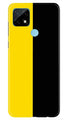 Black Yellow Pattern Mobile Back Case for Realme C21 (Design - 397)