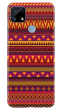 Zigzag line pattern2 Mobile Back Case for Realme C25 (Design - 10)