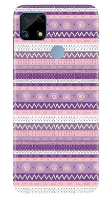 Zigzag line pattern3 Mobile Back Case for Realme C25 (Design - 11)