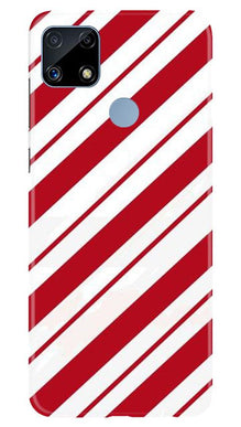 Red White Mobile Back Case for Realme C25 (Design - 44)