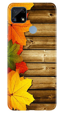 Wooden look3 Mobile Back Case for Realme C25 (Design - 61)