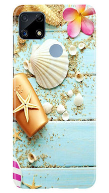 Sea Shells Mobile Back Case for Realme C25 (Design - 63)
