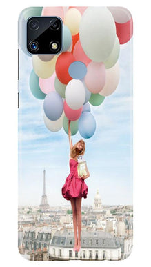Girl with Baloon Mobile Back Case for Realme C25 (Design - 84)