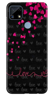 Love in Air Mobile Back Case for Realme C25 (Design - 89)