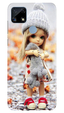 Cute Doll Mobile Back Case for Realme C25S (Design - 93)