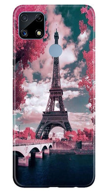 Eiffel Tower Mobile Back Case for Realme C25S  (Design - 101)