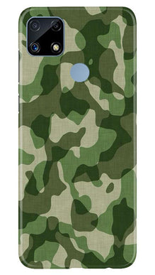Army Camouflage Mobile Back Case for Realme C25  (Design - 106)