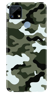 Army Camouflage Mobile Back Case for Realme C25S  (Design - 108)