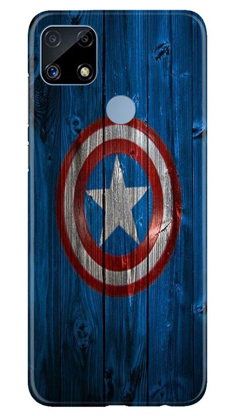 Captain America Superhero Case for Realme C25  (Design - 118)