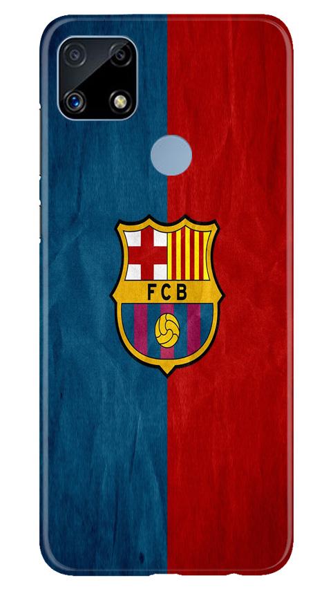 FCB Football Case for Realme C25  (Design - 123)