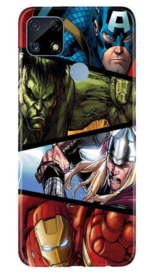 Avengers Superhero Mobile Back Case for Realme C25S  (Design - 124)
