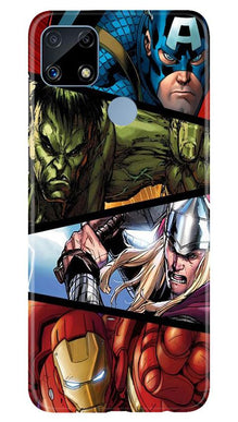 Avengers Superhero Mobile Back Case for Realme C25  (Design - 124)
