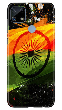Indian Flag Mobile Back Case for Realme C25  (Design - 137)