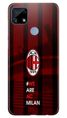 AC Milan Mobile Back Case for Realme C25  (Design - 155)