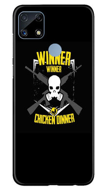 Winner Winner Chicken Dinner Mobile Back Case for Realme C25  (Design - 178)