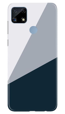 Blue Shade Mobile Back Case for Realme C25 (Design - 182)