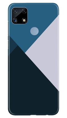 Blue Shades Mobile Back Case for Realme C25 (Design - 188)