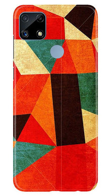 Modern Art Mobile Back Case for Realme C25 (Design - 203)