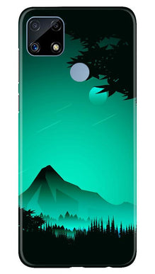 Moon Mountain Mobile Back Case for Realme C25 (Design - 204)