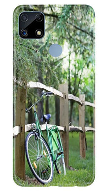 Bicycle Mobile Back Case for Realme C25 (Design - 208)