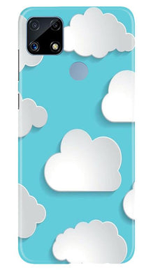 Clouds Mobile Back Case for Realme C25 (Design - 210)