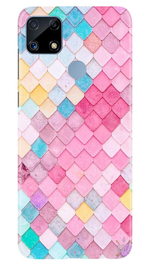 Pink Pattern Case for Realme C25 (Design No. 215)