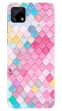 Pink Pattern Mobile Back Case for Realme C25S (Design - 215)