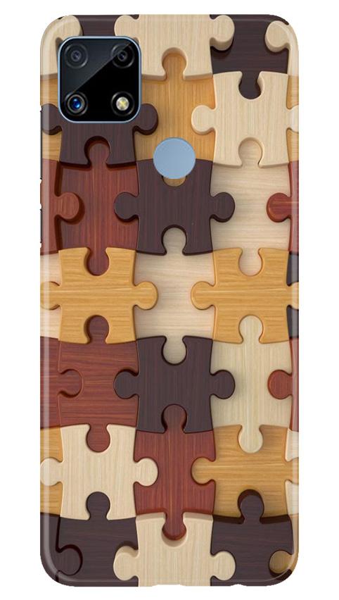 Puzzle Pattern Case for Realme C25 (Design No. 217)