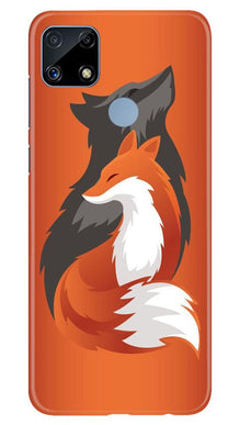 Wolf  Mobile Back Case for Realme C25 (Design - 224)