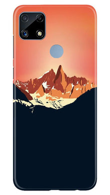 Mountains Mobile Back Case for Realme C25 (Design - 227)