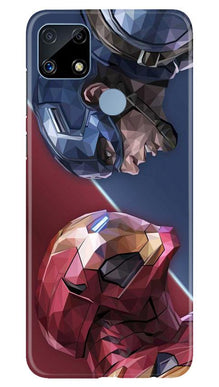 Ironman Captain America Mobile Back Case for Realme C25 (Design - 245)