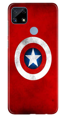 Captain America Mobile Back Case for Realme C25S (Design - 249)