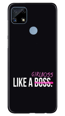 Like a Girl Boss Mobile Back Case for Realme C25 (Design - 265)