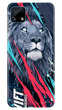 Lion Mobile Back Case for Realme C25 (Design - 278)