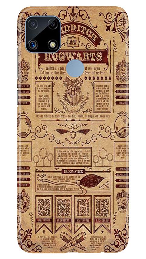 Hogwarts Mobile Back Case for Realme C25S (Design - 304)