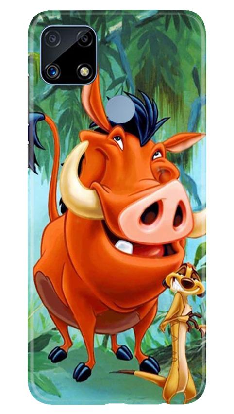 Timon and Pumbaa Mobile Back Case for Realme C25 (Design - 305)