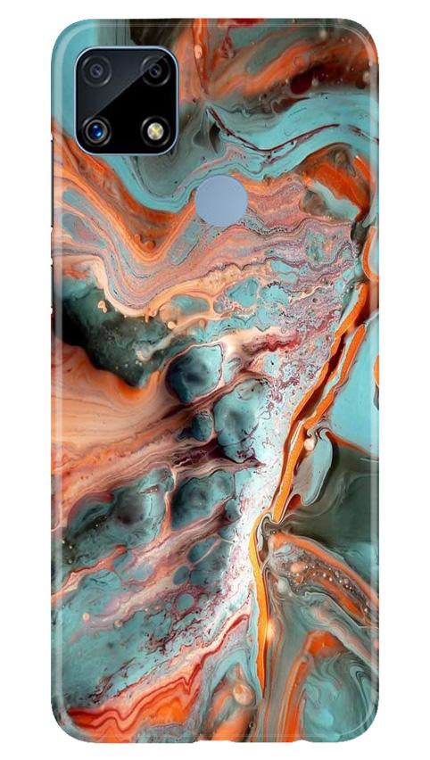 Marble Texture Mobile Back Case for Realme C25 (Design - 309)