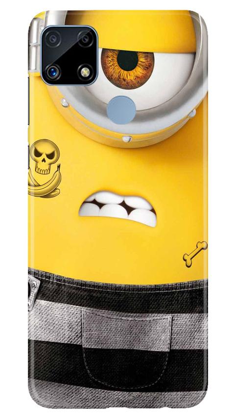 Minion Mobile Back Case for Realme C25 (Design - 324)