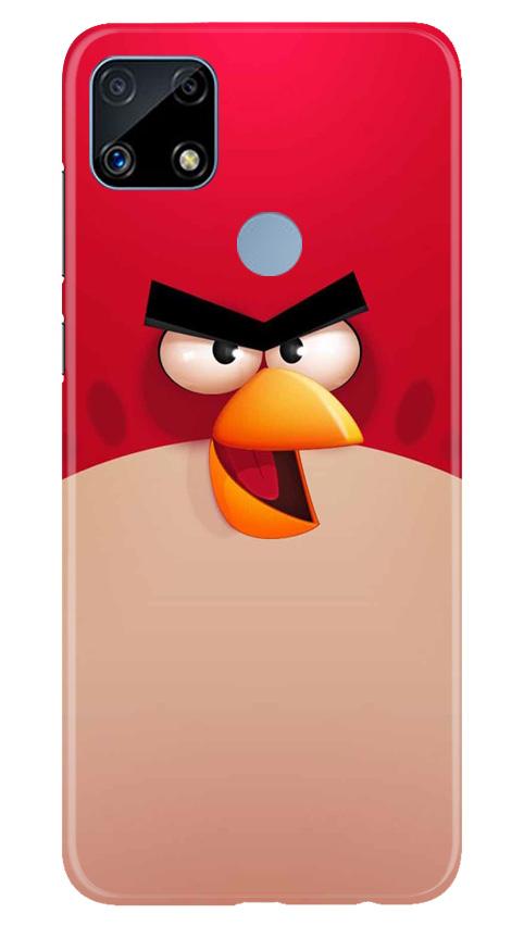 Angry Bird Red Mobile Back Case for Realme C25 (Design - 325)